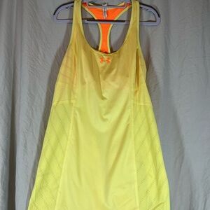 Under Armour Neon Yellow and Orange Tank Top